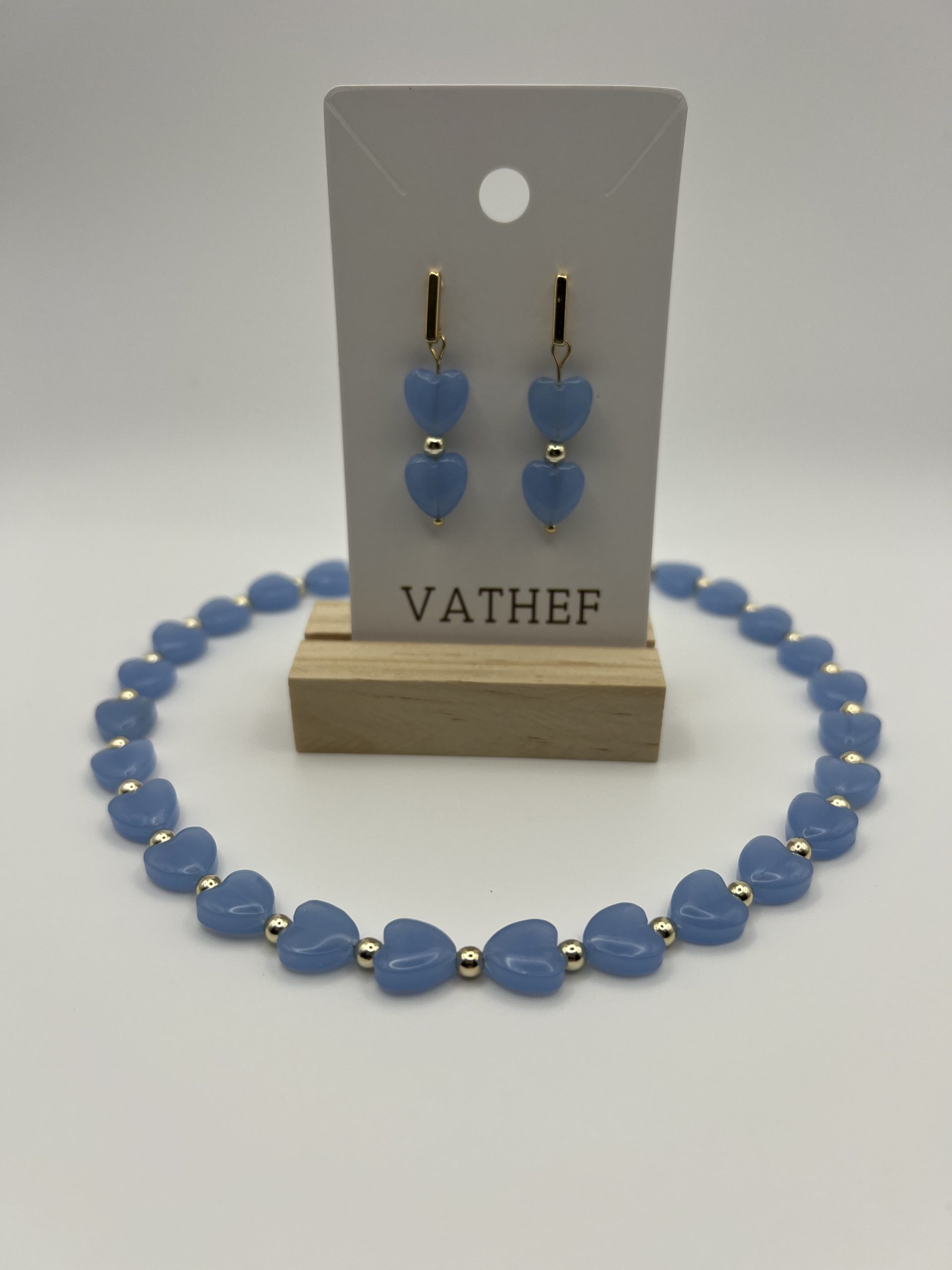 Blue Heart Earrings - Image 3